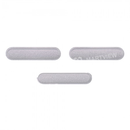 Replacement side button set for iPad Mini 5 silver