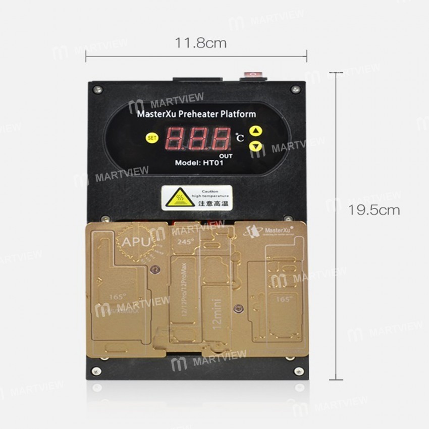 MasterXu HT01 Heating Platform for iPhone X to 12 Pro Max Middle Layer Board Repair