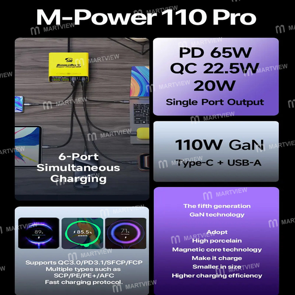 mechanic m-power-110-pro-bumblebee-gan-multi-port-fast-charging-usb-type-c-qc-pd-charging-station-3