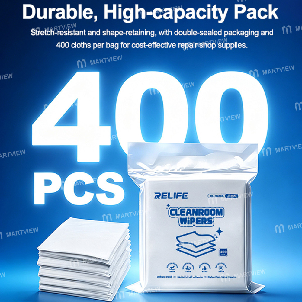 relife rl-045dl-ultra-fine-lint-free-cleaning-cloth-for-screen-lens-glasses-cleaning-400pcs-12