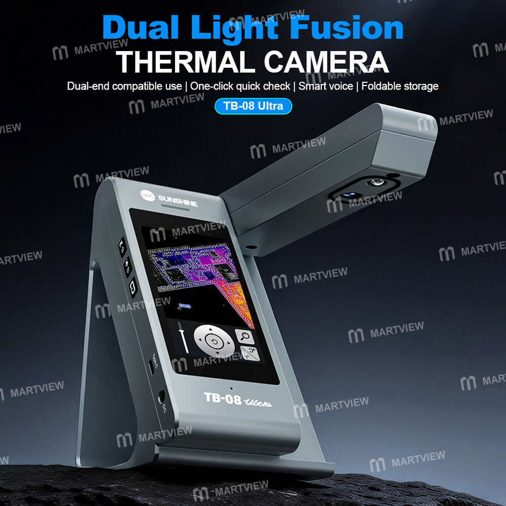 sunshine tb-08-ultra-dual-light-fusion-pcb-motherboard-diagnosis-infrared-thermal-camera-with-smart-