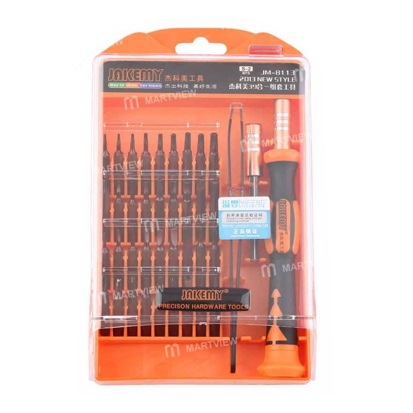 JAKEMY JM-8113 (39 in 1) Precision Screwdriver Set For Laptop & Phone