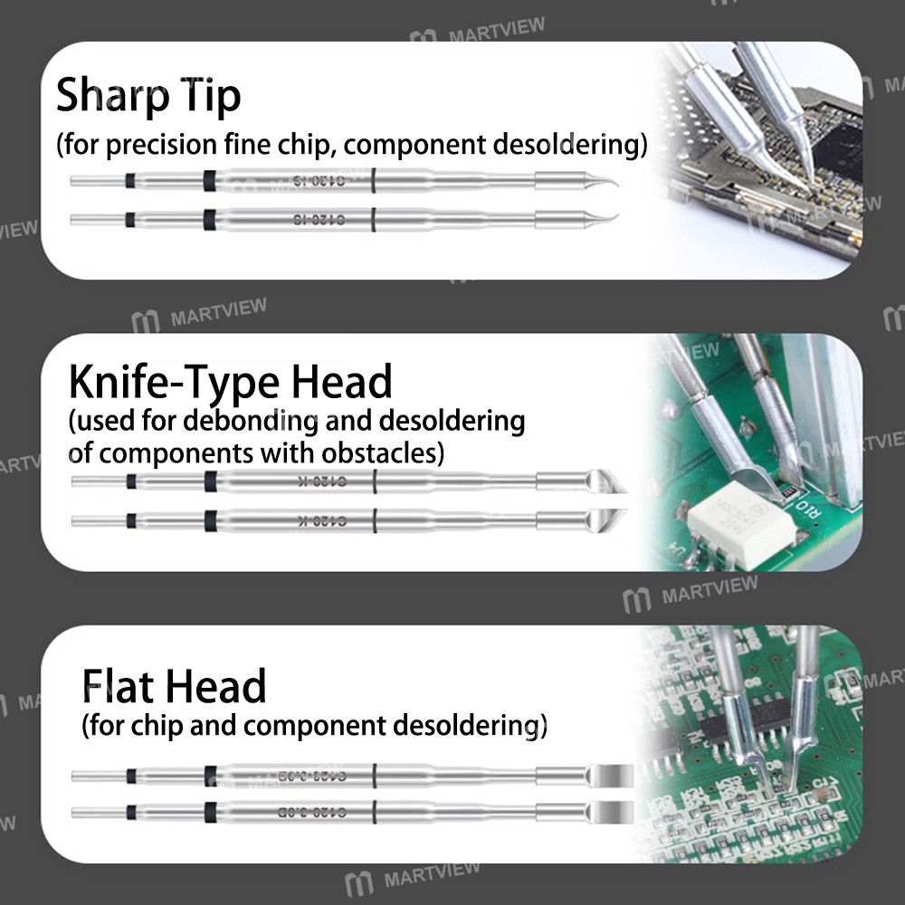 yihua c120-series-soldering-iron-tips-for-yihua-982d-i-soldering-station-dual-head-tweezers-handle-1