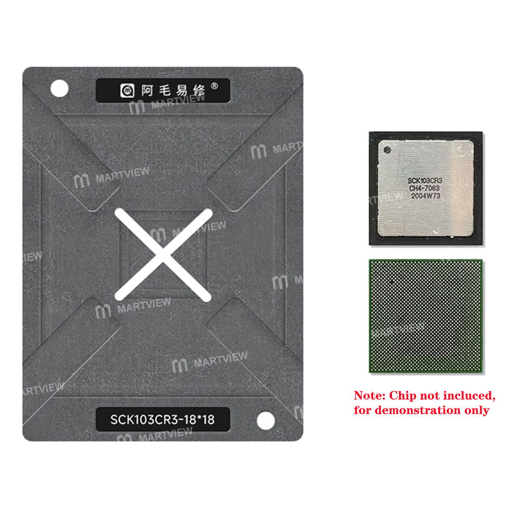 amaoe 012mm-sck103cr3-camera-main-control-chip-bga-reballing-stencil-tin-plating-platform-set-for-ca