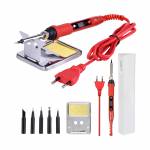 JCD 908S 80W LCD Adjustable Temperature Solder Welding Electric Soldering Iron with Soldering Iron T