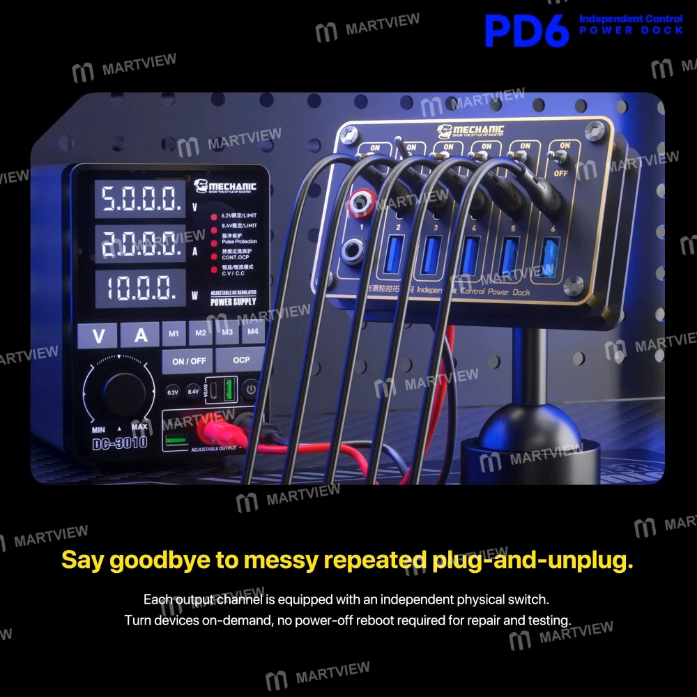 mechanic pd6-independent-control-power-dock-for-multiple-independent-power-supply-repair-2