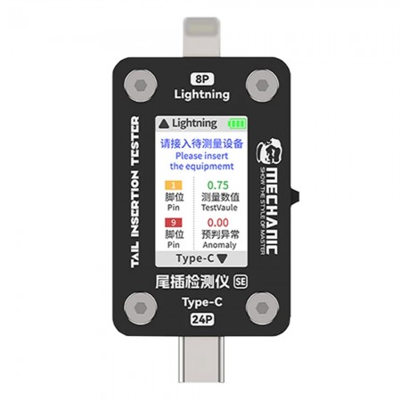 Mechanic T-824 SE Type-C to Lightning High Precision Digital Display Tail Insertion Tester