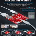 Mega-idea Quick Data Cable Switching Test Board for iPhone / Type-c / Android