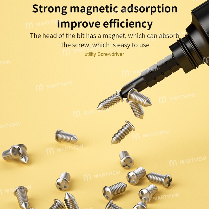 Luxianzi 2-in1 Mini Telescopic Combination Multi-function Strong Magnetic Ratchet Screwdriver