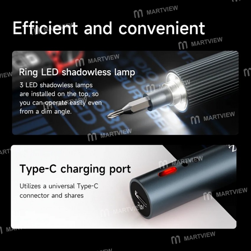 xzz es24-industrial-grade-dual-torque-adjustable-electric-screwdriver-with-24-diamond-bits-5