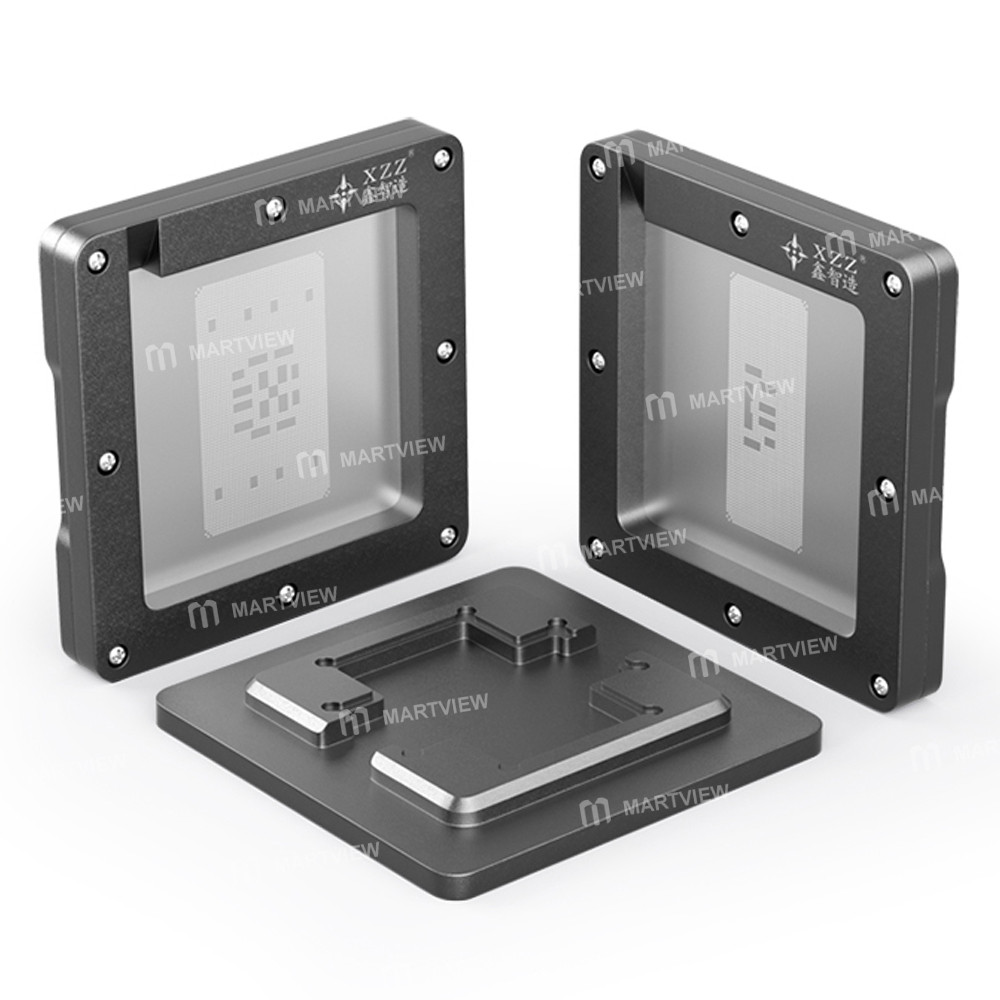 xzz m1-pro-m1-max-cpu-bga-reballing-stencil-plating-ball-platform-set-for-apple-macbook-8