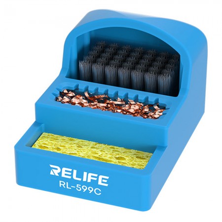 Relife RL-599C 3-in-1 Soldering Tip Cleaner for Soldering Iron Heads of Different Models