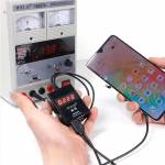 WYLIE Universal DC Power Supply Current Boot Up Test Cable for Android Phones