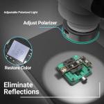 2uul ms97-dust-proof-oil-proof-anti-smoke-microscope-adjustable-polarized-light-2