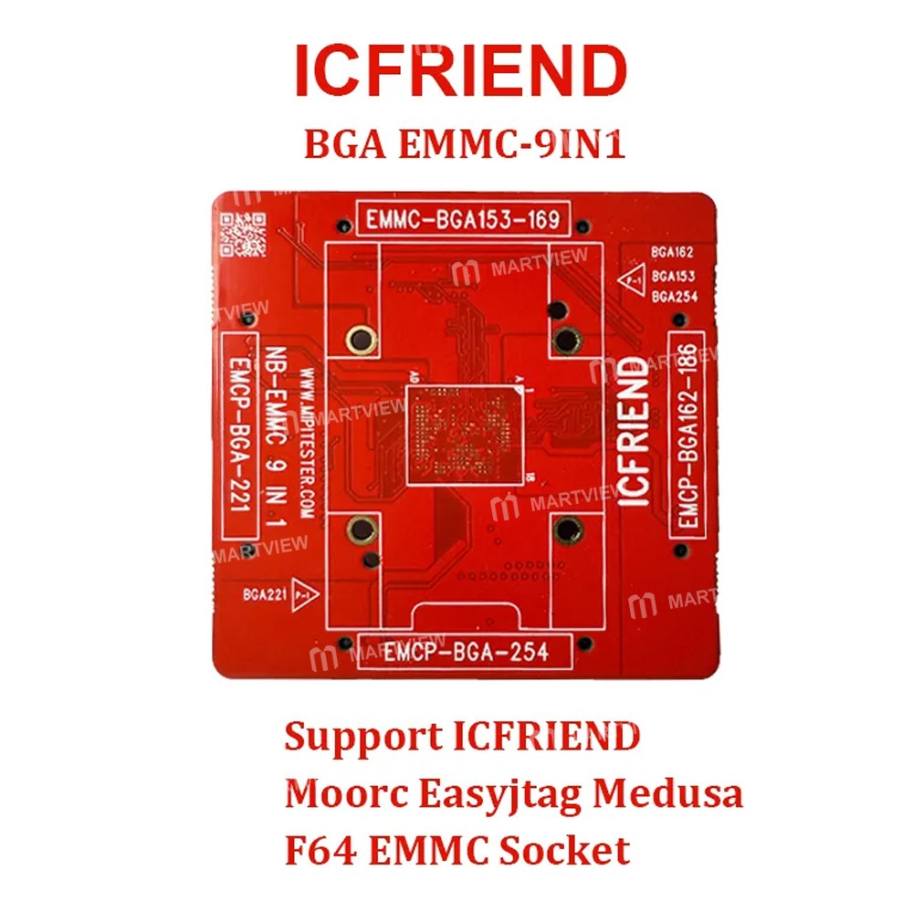 icfriend bga-emmc-9-in-1-base-board-support-easy-jtag-medusa-f64-ufs-bga-254-socket-2