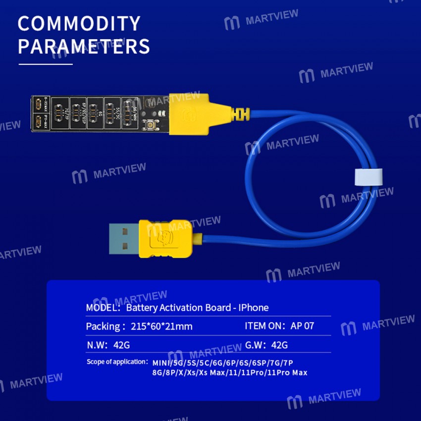 Mechanic AD17 AP07 Battery Charging Activation Board for Android and iPhone