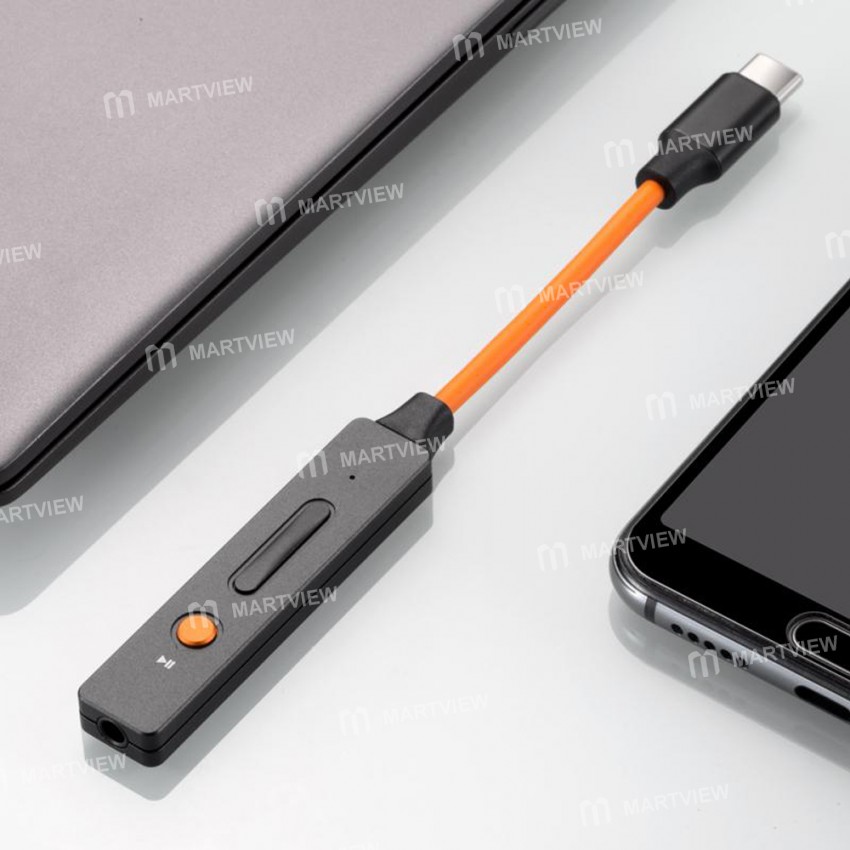 XDuoo LINK Portable Type-C to 3.5mm Digital Decoding Headphone Amplifier Adapter Cord