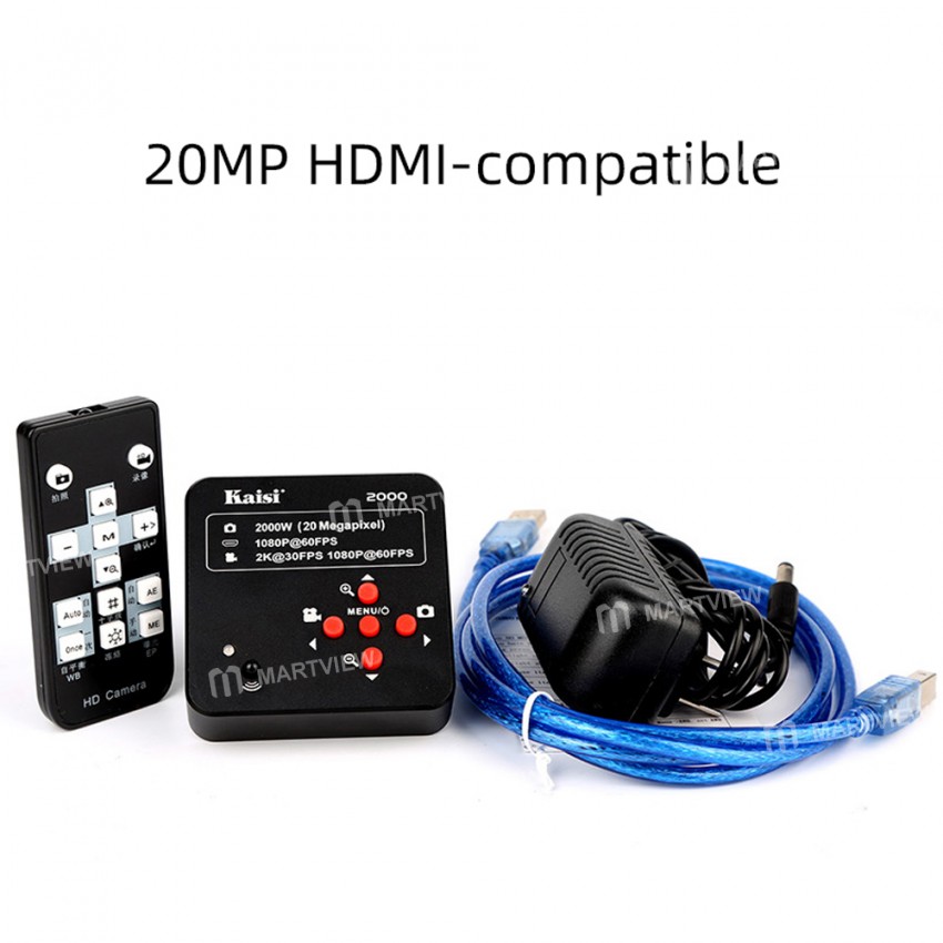 Kaisi 2000 Electronic Digital Industrial Microscope Camera with HDMI-Compatible 1080P Two Output