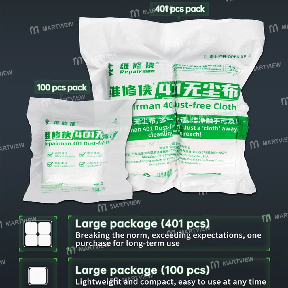 repairman 401-100pcs-401pcs-microfiber-anti-static-dust-free-cleaning-cloth-9