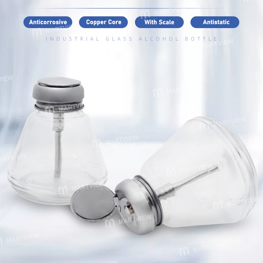 Kaisi DKT-18A 180mL Press-type Anti-corrosion Anti-static Copper Core Glass Alcohol Bottle