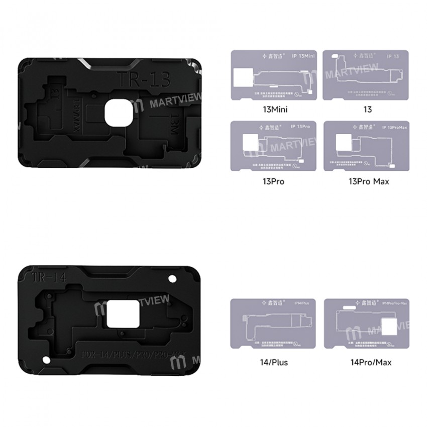 xinzhizao tr18-18-in-1-middle-layer-bga-reballing-stencil-platform-set-6