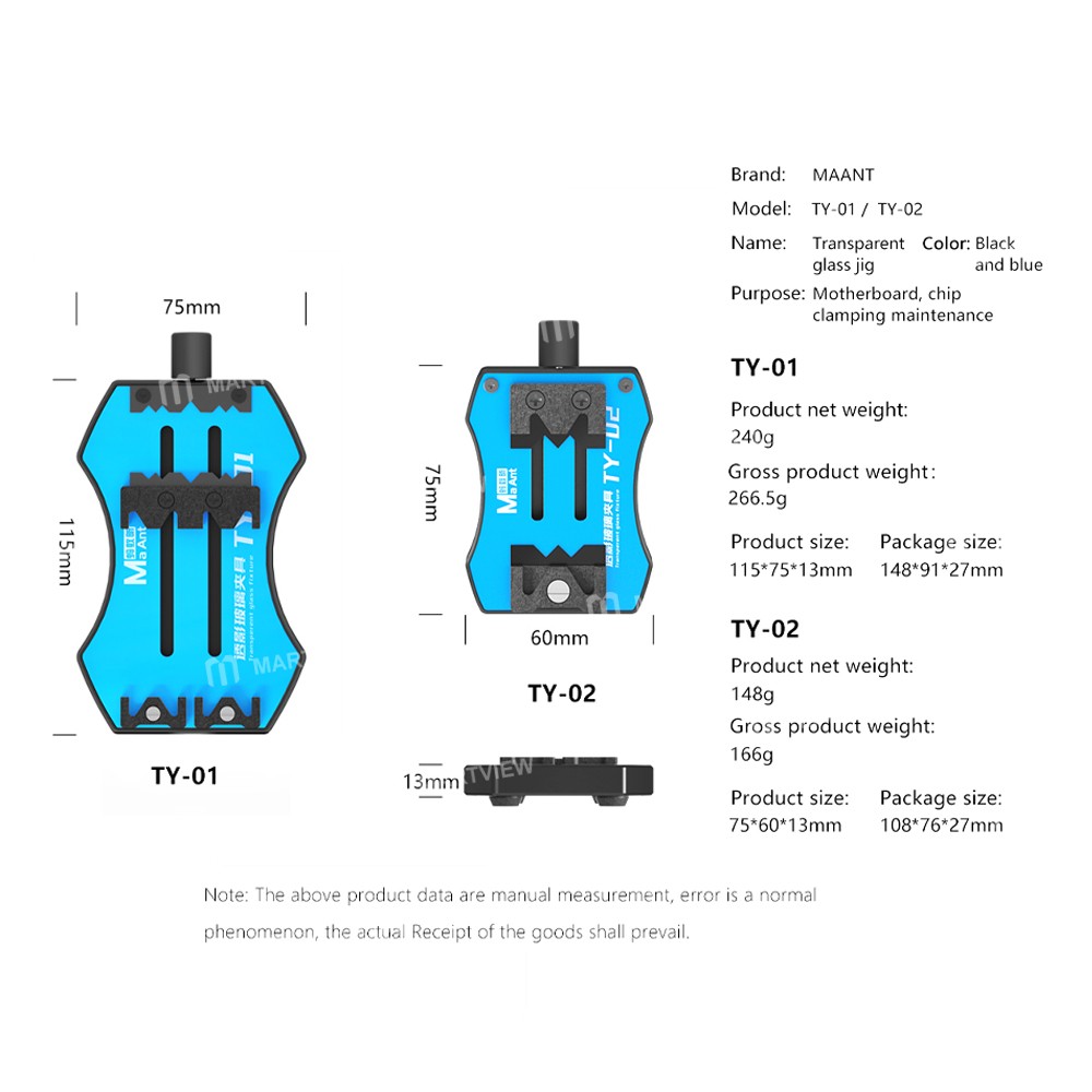 maant ty-01-ty-02-universal-toughened-insulated-glass-motherboard-repair-fixture-15