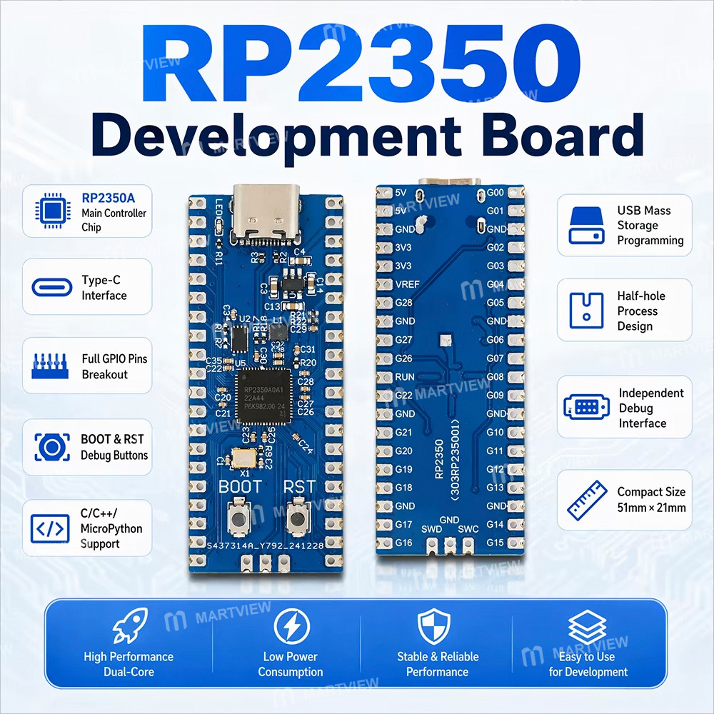 raspberry pi-pico-2-rp2350-mini-development-board-supports-c-c-micropython-arduino-8