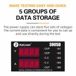 Kailiwei 3005D 30V / 5A Multifunctional DC Stabilized Power Supply