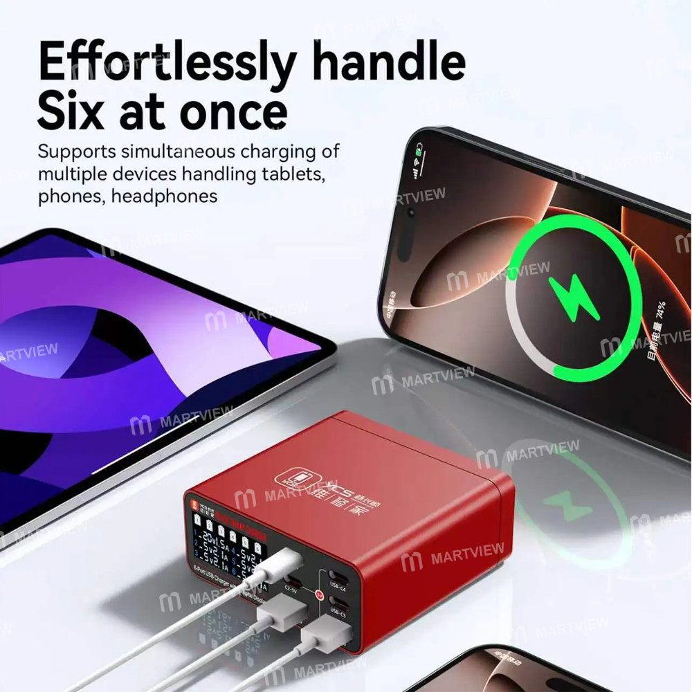 ycs 300-6-in-1-multi-port-usb-type-c-digital-display-qc-fast-charging-station-2