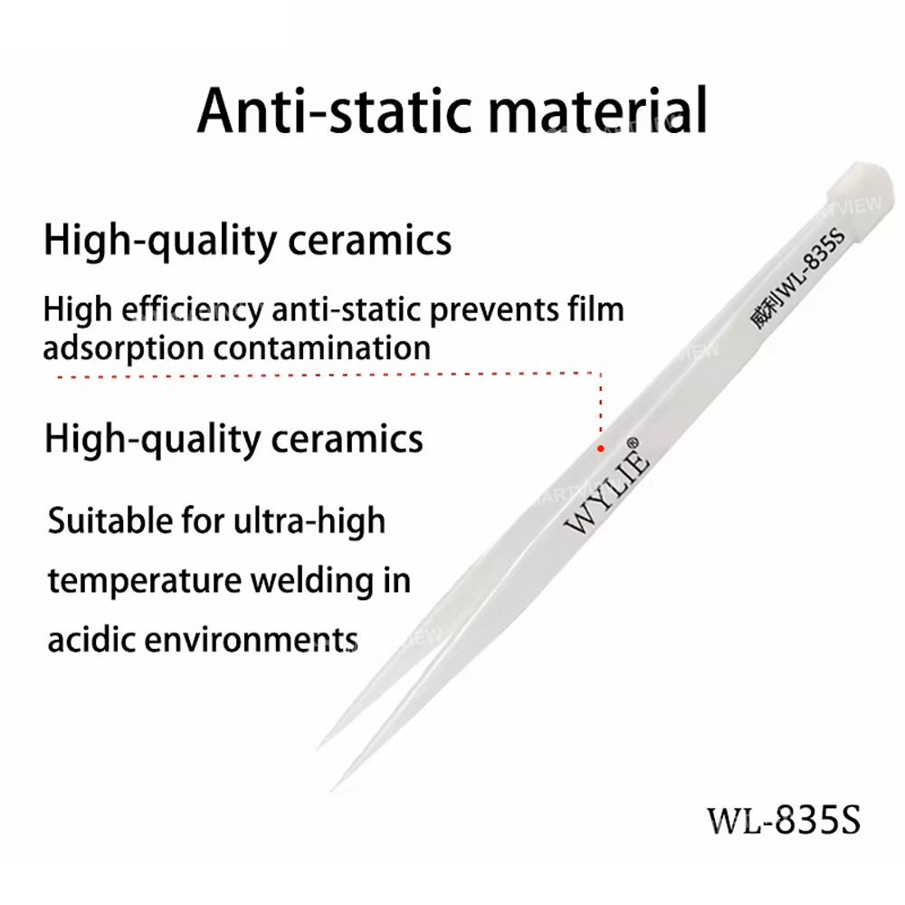 wylie wl-835s-insulating-anti-static-ceramic-tweezers-for-pcb-soldering-repair-7