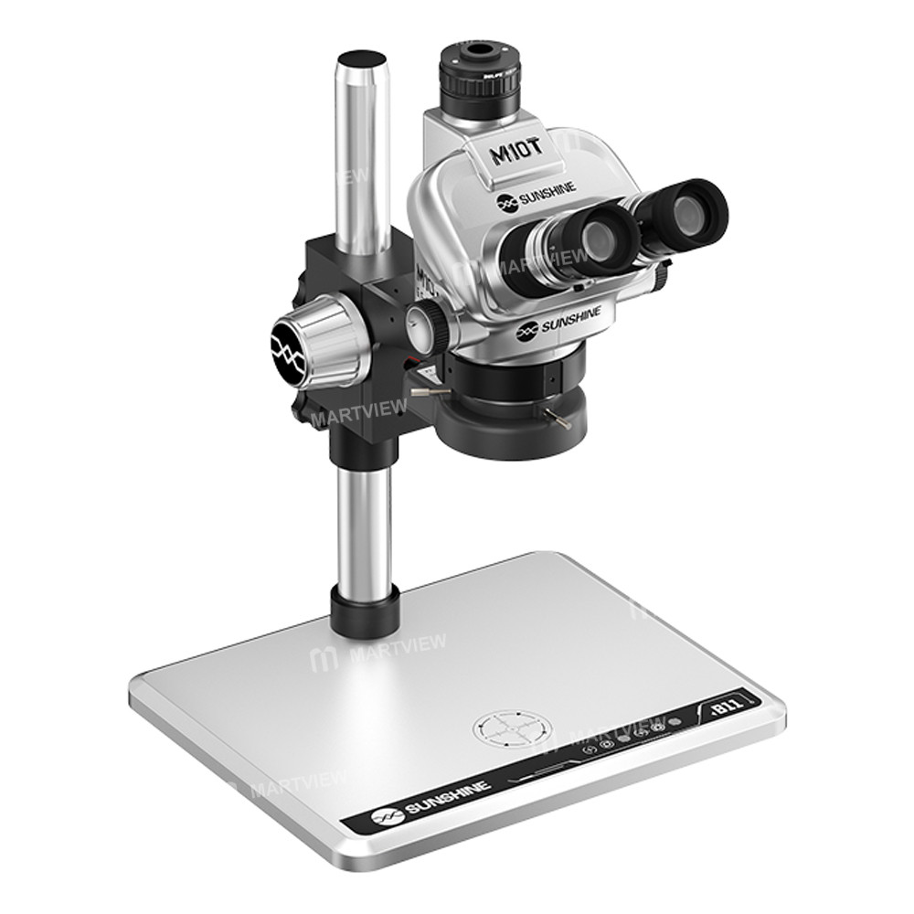 sunshine m10t-b11-65x-55x-trinocular-zoom-stereo-microscope-with-b11-aluminum-alloy-base-9