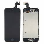Replacement original iPhone 5s LCD with spareparts home button earphone camera etc black