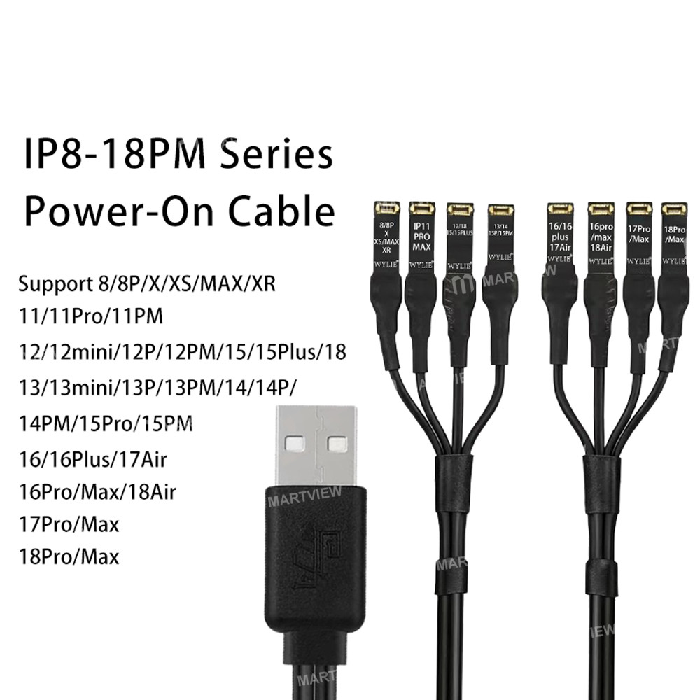 wylie 3a-8-ports-usb-power-boot-dc-power-supply-test-cable-for-iphone-8-to-18pro-max-4