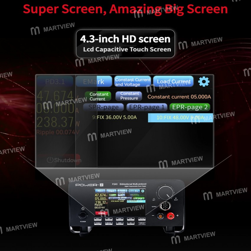 chargerlab power-z-p240-bidirectional-multi-protocol-digital-programmable-power-supply-3