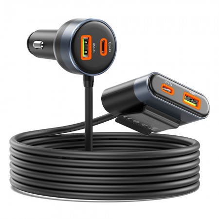 Orico CC-98AC 98W 4-Ports Car Back Seat Charger Compatible with PPS / PD / QC3.0 / AFC Protocols