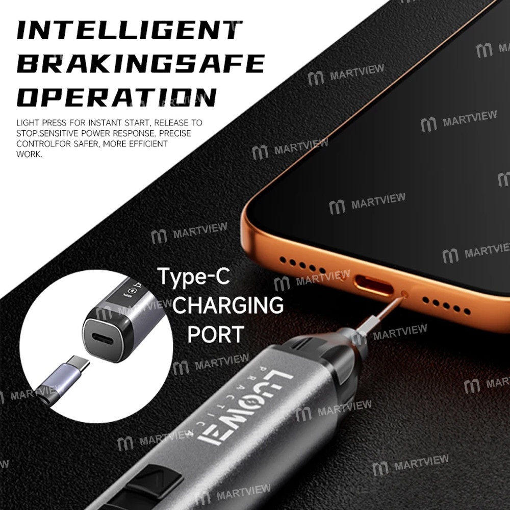 luowei lw-s1-s1pro-adjustable-torque-electric-screwdriver-with-24pcs-s2-bits-support-iphone-17-serie