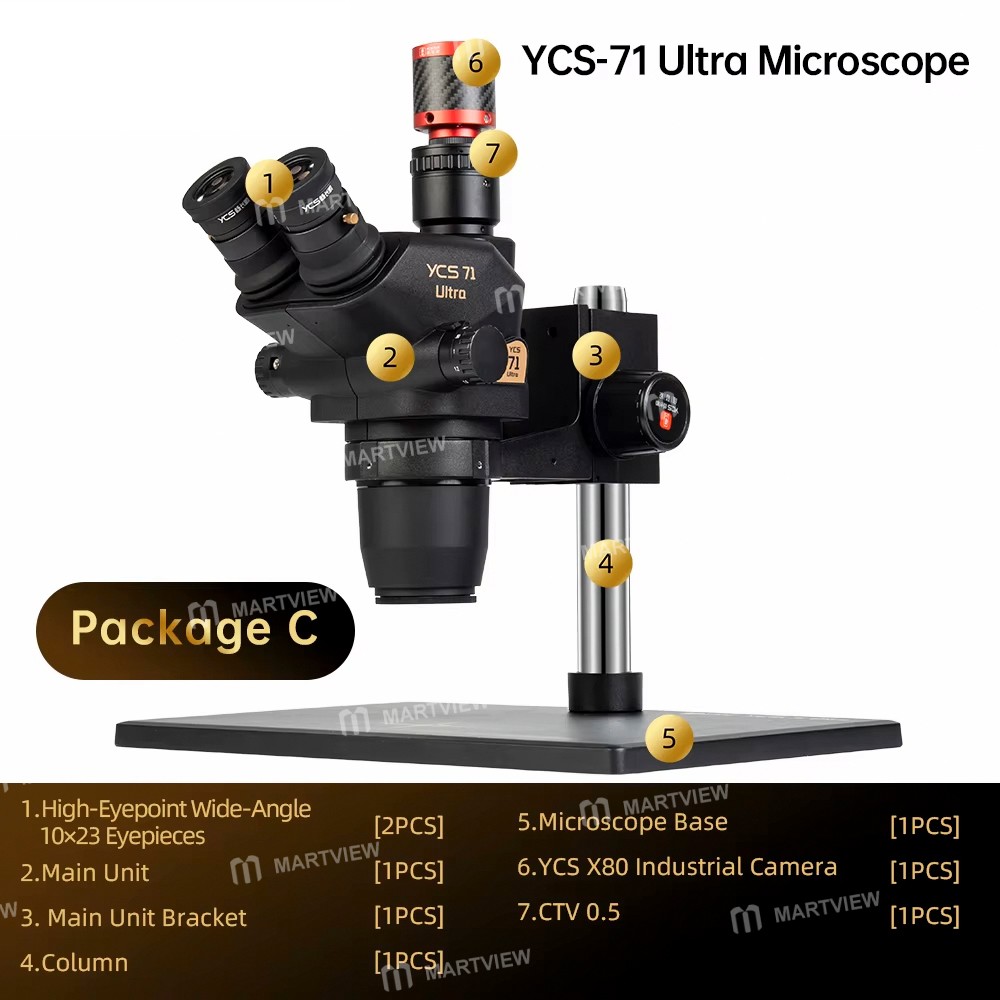 ycs 71-ultra-trinocular-macroscopic-co-visual-stereo-microscope-set-for-soldering-repair-4