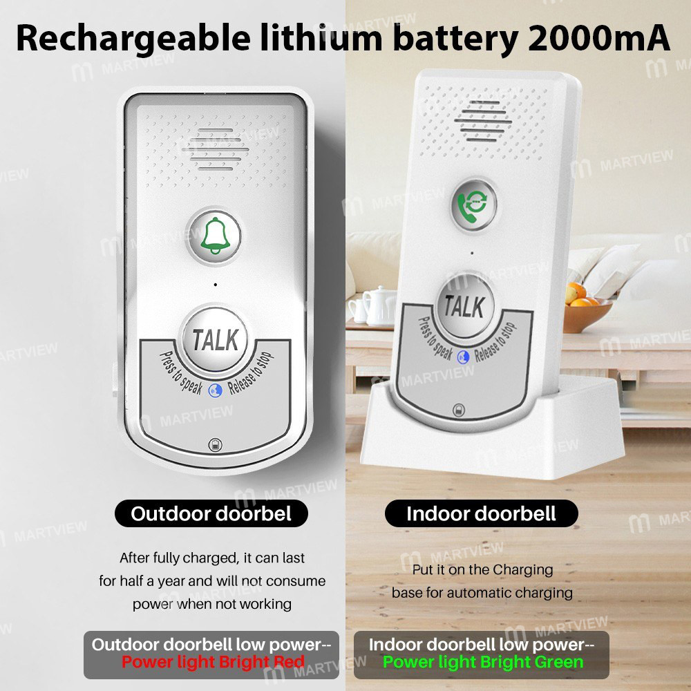 wireless doorbell-intercom-rechargeable-smart-13