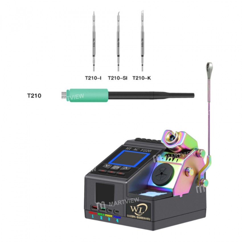 WL T115 / T210 / T245 Nano Soldering Station Rapid With 3 Soldering Iron Tips for Integrated Circuit