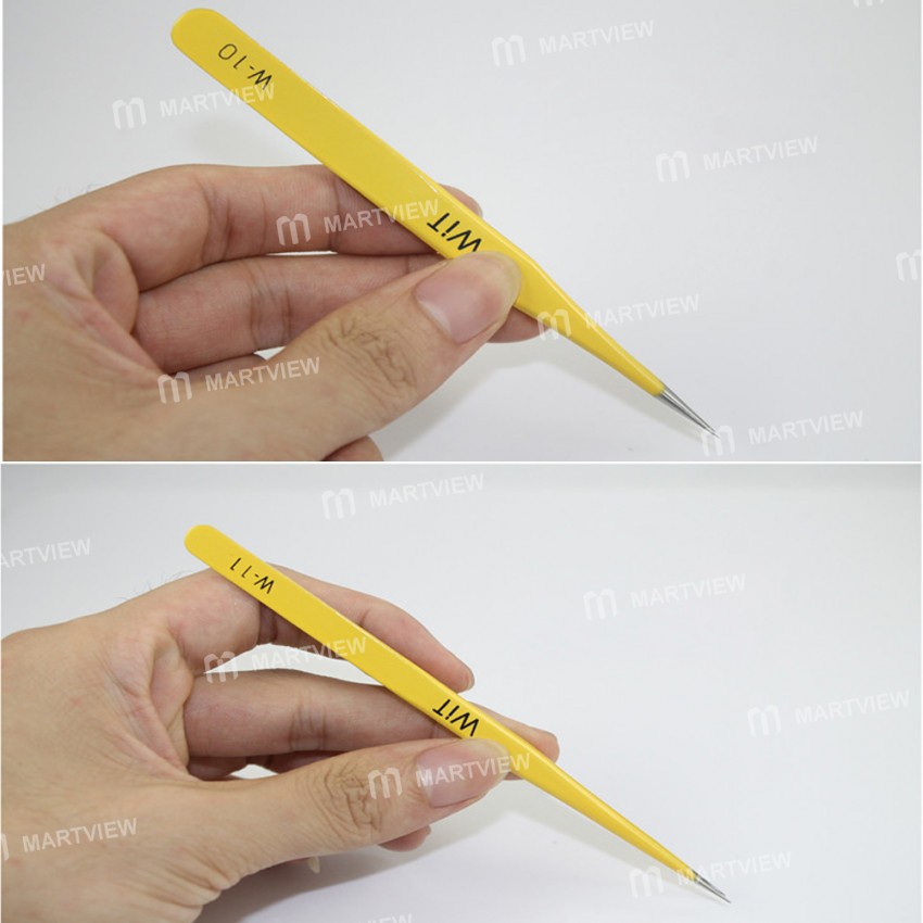 WIT W Series Extra Hardened Anti-Static Stainless Steel Tweezers for Mobile Phone Repair