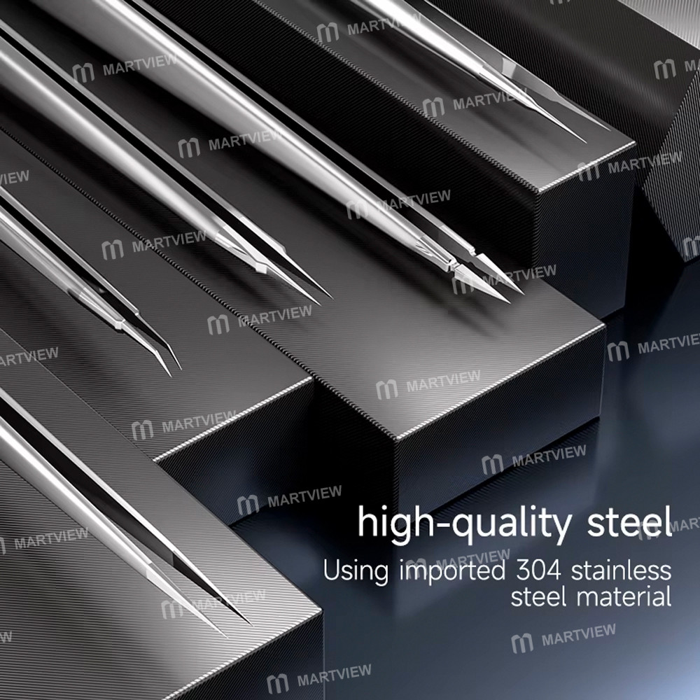 xzz hand-polished-stainless-steel-ultra-hard-001mm-extra-fine-2d-3d-tweezers-4