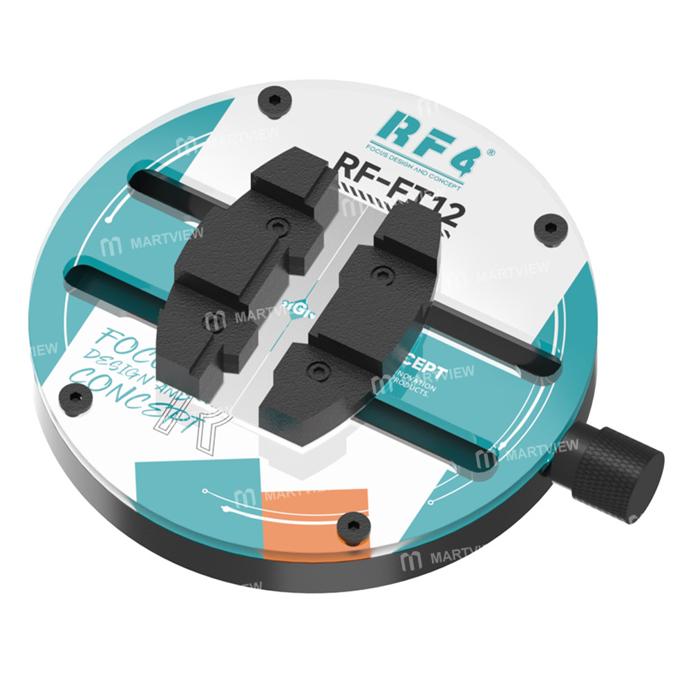 rf4 rf-ft12-single-knob-single-axis-ring-shaped-tempered-glass-motherboard-repair-fixture-1