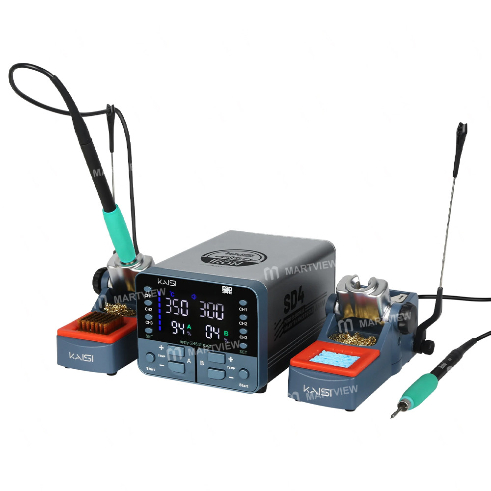 kaisi sd4-t210t245-dual-station-digital-display-soldering-station-for-motherboard-pcb-welding-repair