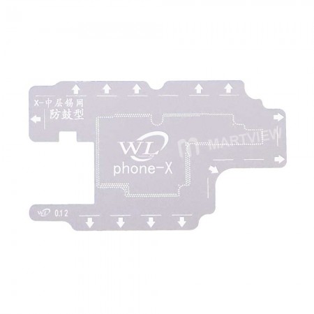 WL 0.12MM PCB Positioning Mold Steel Plate BGA Reballing Stencil for iPhone X