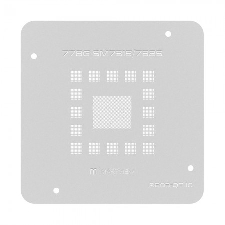 Martview RB03-QT10 CPU BGA Reballing Stencil for Qualcomm Snapdragon 778G SM7315 / 7325