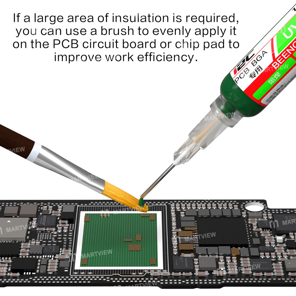 i2c quick-drying-type-solder-mask-white-oil-solder-mask-green-oil-dedicated-motherboard-jumper-wire-