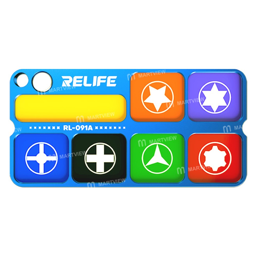 relife rl-091a-7-compartment-aluminum-alloy-screw-magnetic-storage-tray-5