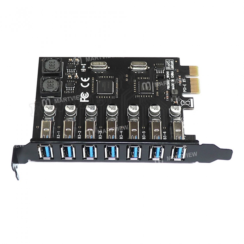 Desktop 7-ports PCI-E to USB 3.0 High-speed Expansion Card