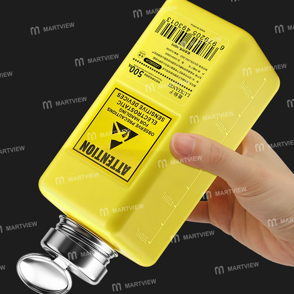 luxianzi 500ml-large-capacity-anti-static-push-button-plastic-alcohol-bottle-6