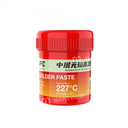 Relife RL-406 227°C High-temperature Lead-free Solder Paste Middle Layer Tin Planting for iPhone12 / 12 Pro / 12 Pro Max / 12 Mini